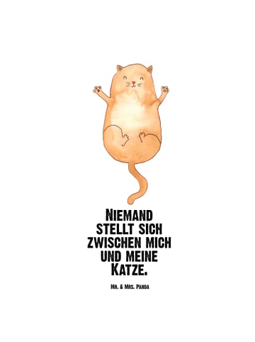 Mr. & Mrs. Panda Trinkflasche Aus Edelstahl Katze Umarmen mit Sp... in Weiß