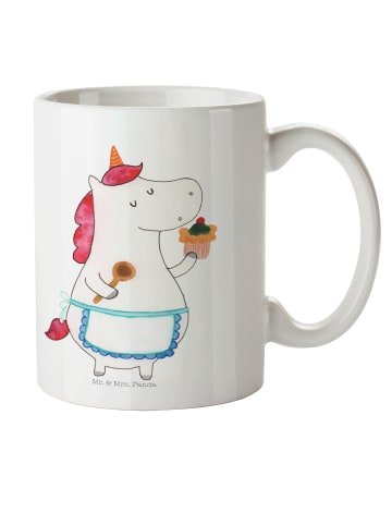 Mr. & Mrs. Panda Plastikbecher Einhorn Küche ohne Spruch in Weiß