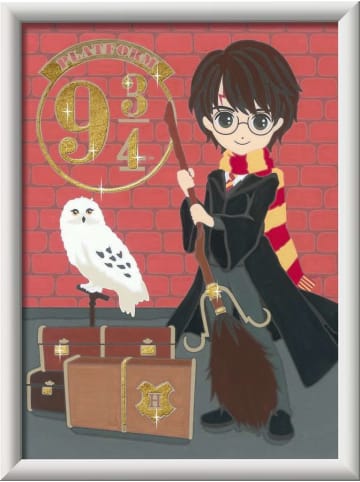 Ravensburger Malprodukte CreArt, Malen nach Zahlen Kinder Harry Potter - Abfahrt nach Hogwarts Malen nach Zahlen Kinder Ab 9 Jahre in bunt