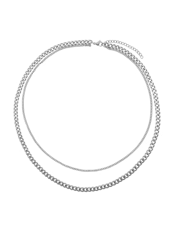 Steel_Art Layering Halskette für Männer Max silberfarben poliert in Silberfarben Poliert