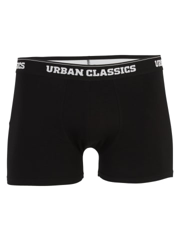 Urban Classics Urban Classics Herren Boxer Shorts 5-Pack in ban.aop+brand.aop+cha+blk+wht