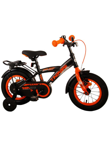 Volare Kinderfahrrad Thombike für Jungen 12 Zoll Kinderrad in Schwarz Orange 3 Jahre