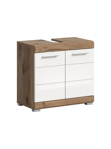 ebuy24 Waschbeckenunterschrank Wave Weiß 37 x 34 cm