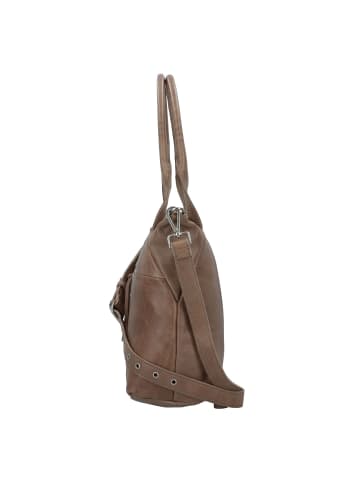 FREDs BRUDER Mia Schultertasche Leder 32 cm in taupe