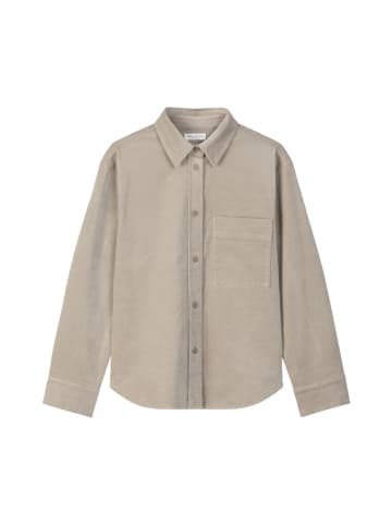 Marc O'Polo Samt-Overshirt relaxed in Grau