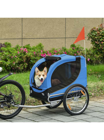 Pawhut Fahrradanhänger L130 x B73 x H90 cm