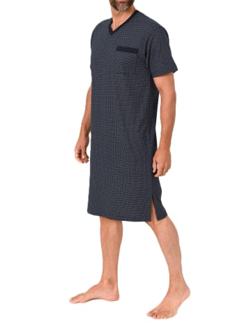 NORMANN Kurzarm Nachthemd Übergröße in marine