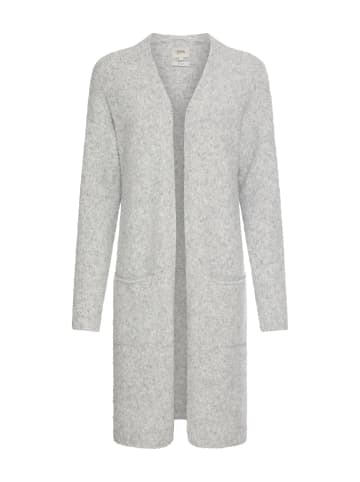 Camel Active Strickjacke mit aufgesetzten Taschen in Grau