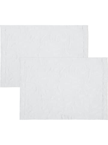 Erwin Müller Jacquard Tischset 2er-Pack Cadiz in weiß