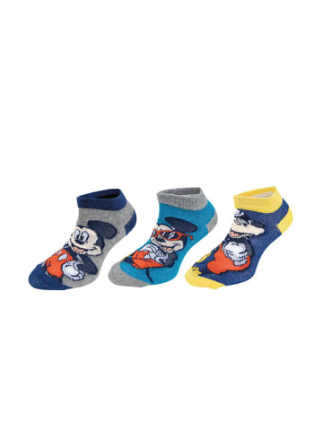 Disney Mickey Mouse 6er-Set: Sneaker Socken Mickey Mouse in Mehrfarbig