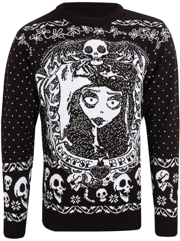 Corpse Bride Pullover "Skulls Jumper" in Schwarz