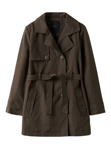 name it Trenchcoat NMFMADELIN in chocolate brown