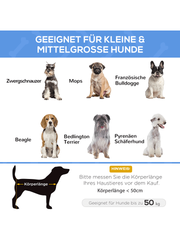 Pawhut Hundeliege Outdoor 91L x 69B x 29H cm