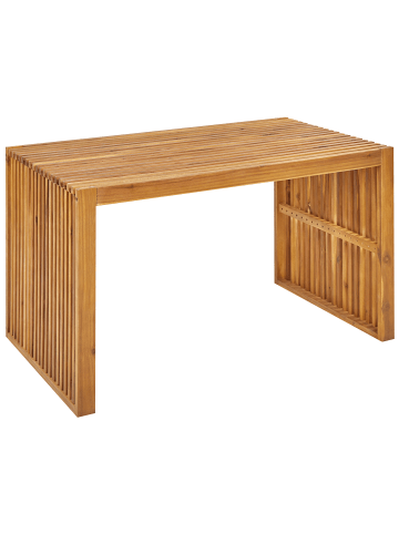 Beliani Gartentisch BELLANO in Braun - (W) 120 x (H) 70 x (L) 70 cm