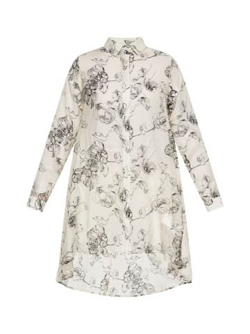 DreiMaster Damen Bluse in Schwarz Wollweiss