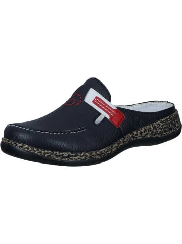 rieker Clogs ohne Absatz in navy/rosso