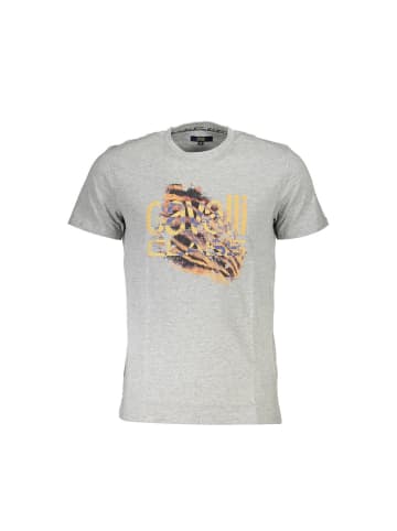 cavalli CLASS Graues Baumwoll-T-Shirt