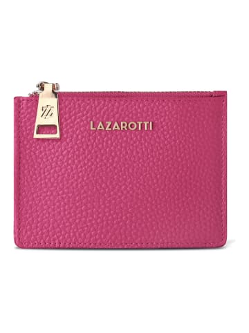 Lazarotti Bologna Leather Schlüsseletui Cardholder RFID Leder 11,5 hot pink