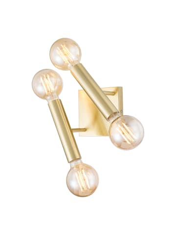 home24 Wandleuchte Lujan in Messing