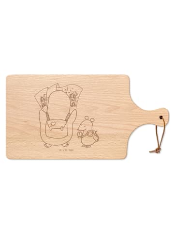 Mr. & Mrs. Panda servierbrett holz Pinguin & Maus Wanderer ohne ... in Transparent