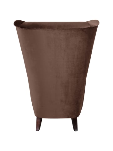 others HOCHLEHNSESSEL Kailey Bezug Samtvelours Buche nussbaum dunkel / braun