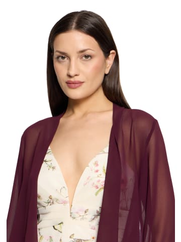Vera Mont Blusenjacke ohne Verschluss in Strong Aubergine