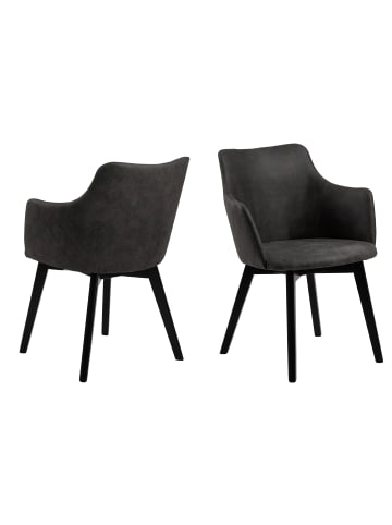 ebuy24 Esszimmerstuhl Bea Grau 2er Set