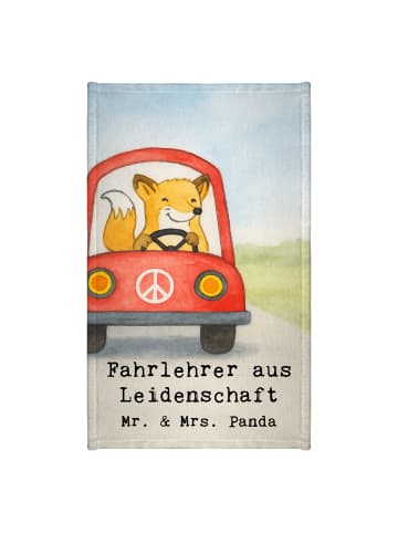 Mr. & Mrs. Panda Gästehandtücher Fahrlehrer Leidenschaft Design ... in Weiß
