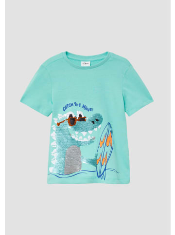 s.Oliver T-Shirt kurzarm in Türkis