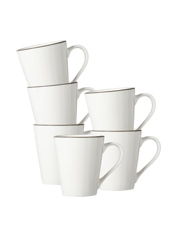 Ritzenhoff & Breker 6er Set Henkelbecher Adela 300 ml in grau