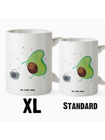 Mr. & Mrs. Panda Große Teetasse Avocado Tanzen ohne Spruch in Weiß