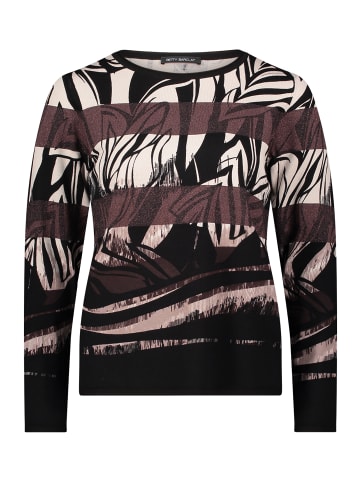 Betty Barclay Strickshirt in mocca ecru - 0001