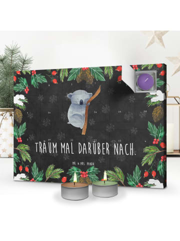 Mr. & Mrs. Panda Duftkerzen Adventskalender Koalabär mit Spruch in Kreidetafel