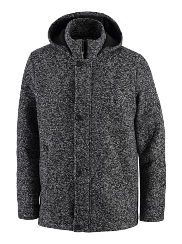 John Devin Strickmantel in schwarz meliert