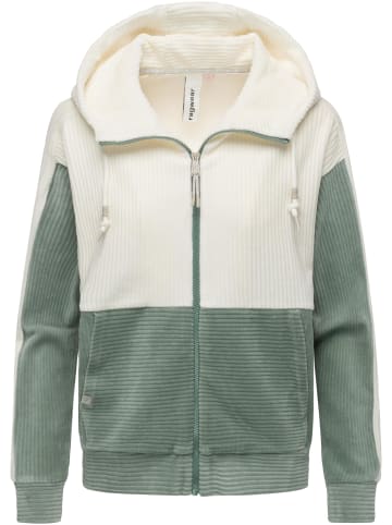 ragwear Sweatjacke Colbien Cordy in Dusty Green