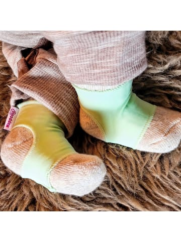 Hoppediz Babysocken Sockenhalter in 3-er Set grün