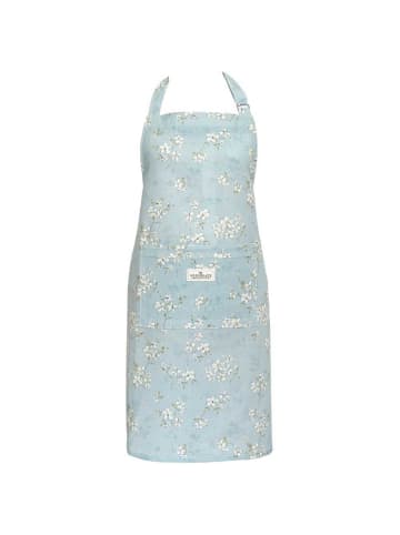 Greengate Schürze AUBREY ICE BLUE Blau mit Blumen