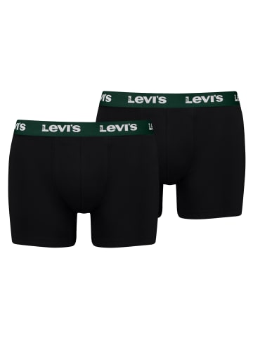 Levis 2er Pack Repeat Logo Boxer Briefs in Schwarz