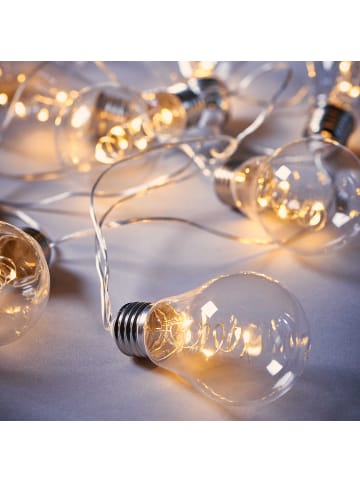 Butlers LED-Lichterkette BULB LIGHTS in Durchsichtig