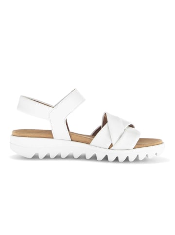 Gabor Plateau Sandalen in weiß