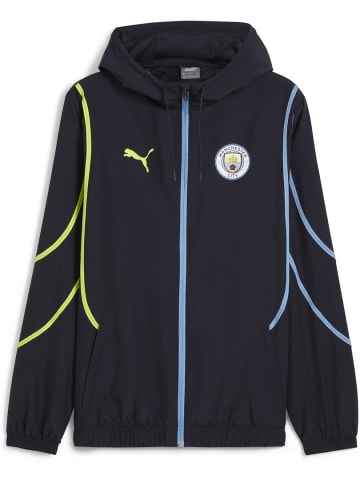 Puma Jacke "MCFC PreMatch Woven Jacket" in Blau