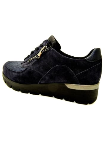 WALDLÄUFER Komfort Schnürschuh in blau