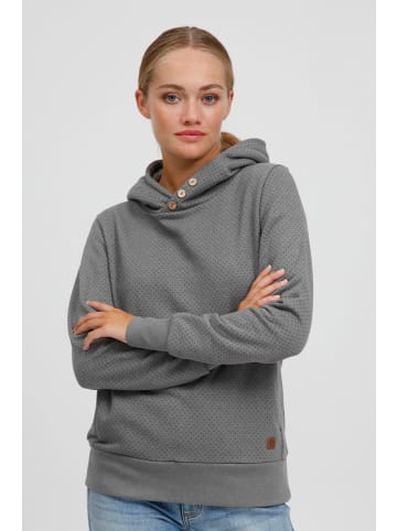 Oxmo Kapuzenpullover OXVera 21800017-ME Kapuzenpullover mit Print in Grau