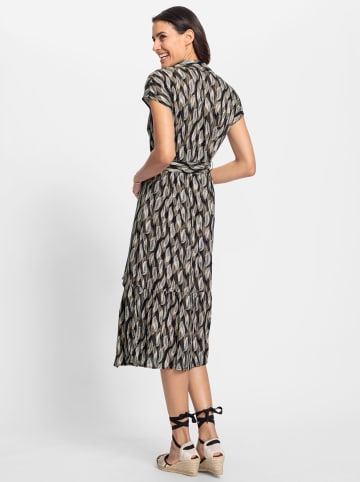 WITT WEIDEN Sommerkleid in schwarz-sand-bedruckt