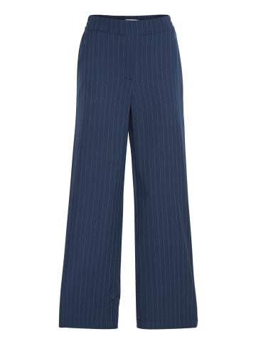 b. young BYMMIDDE PANTS - LIGHT WOVEN Straight fit in Navy Pinstripe Mix