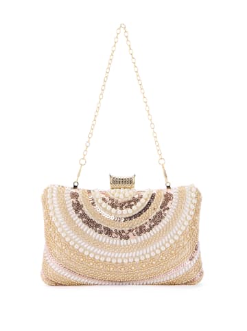 gaya Women Clutch in Rose Gold