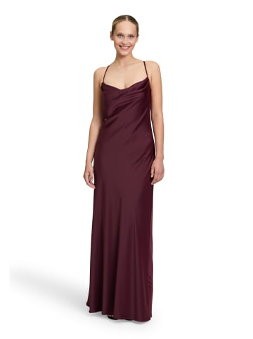 Vera Mont Abendkleid mit Wasserfallausschnitt in Wild Ruby