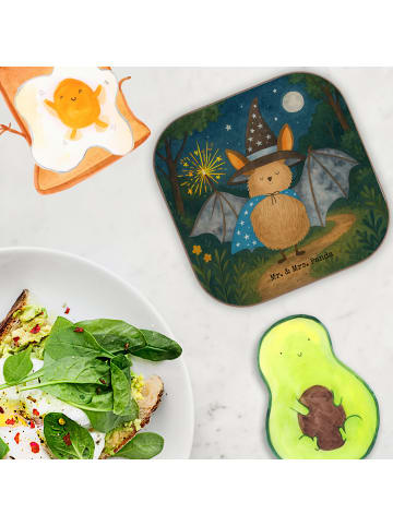 Mr. & Mrs. Panda Tassen Untersetzer Fledermaus Zauberer Design o... in Weiß