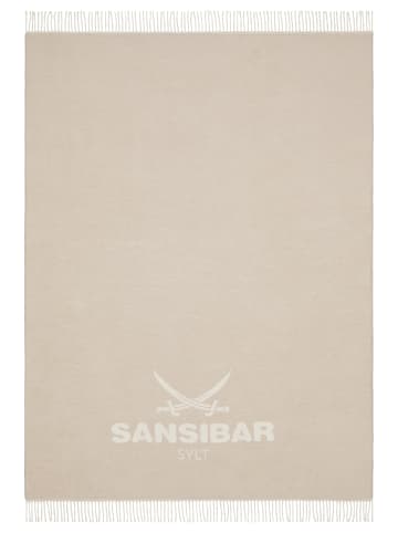 Sansibar Wohndecke Jacquard Scotch in Taupe
