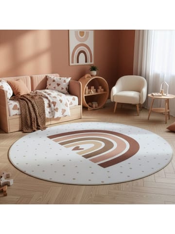 Kinderteppich Coco 1132, rund - Creme